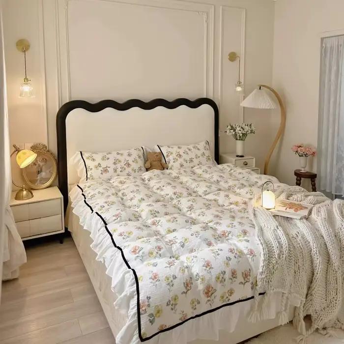 Lit Double de luxe nordique moderne