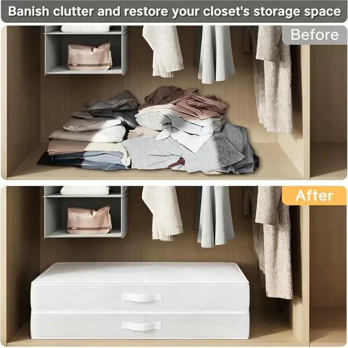 Conteneur de rangement sous lit 2 pièces