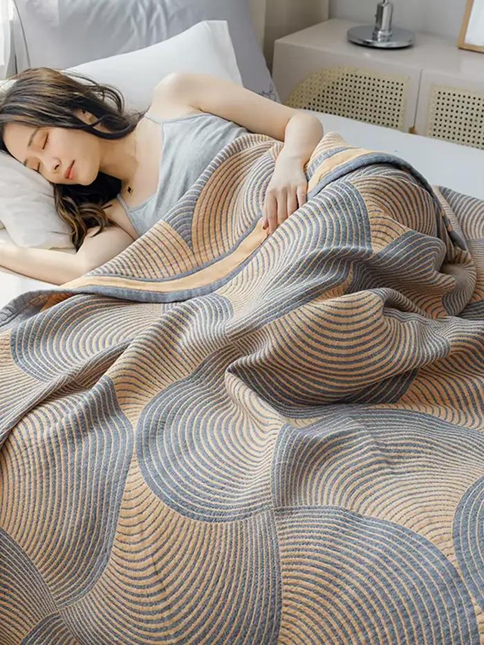 Couette de Lit Double en Mousseline de Coton