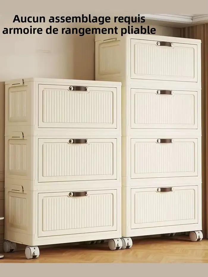 Armoire de rangement transparente pliable