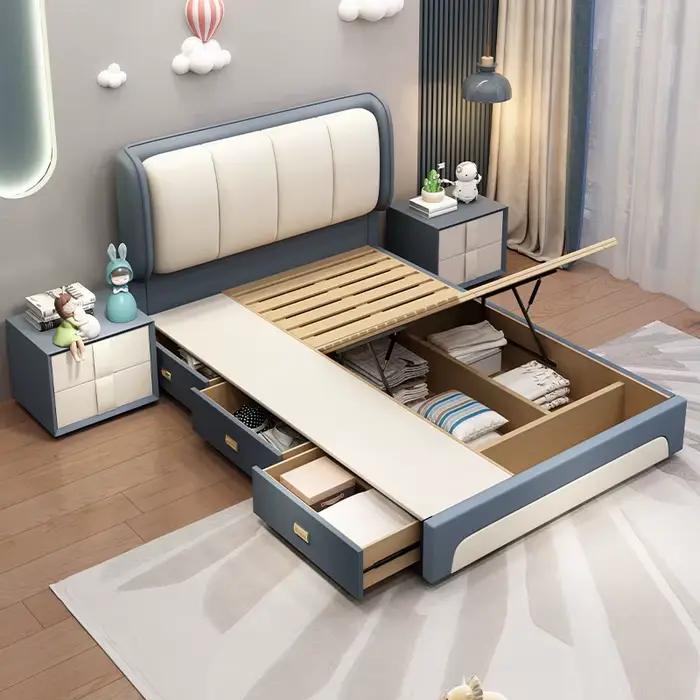 Lit de chambre rembourré pour enfants