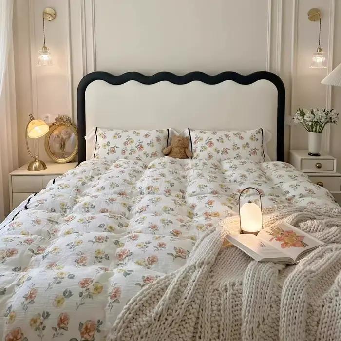 Lit Double de luxe nordique moderne