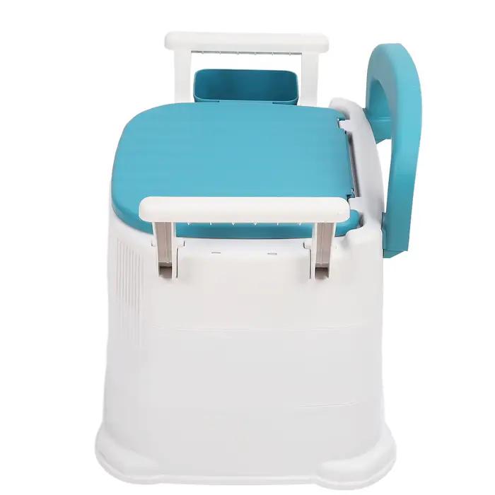 Commode rembourrée souple coordonnante pour adultes, chaise de toilette, grande capacité de charge, sac poubelle