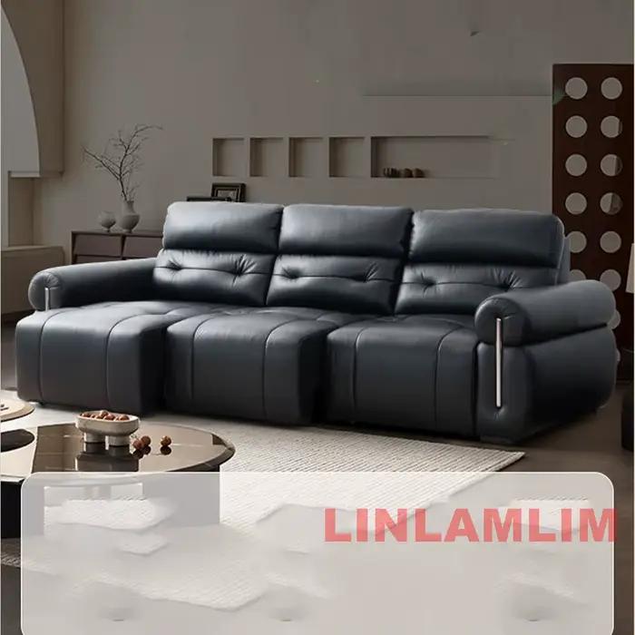 Canapé-lit convertible avec appuie-tête réglables et console/prise escamotables