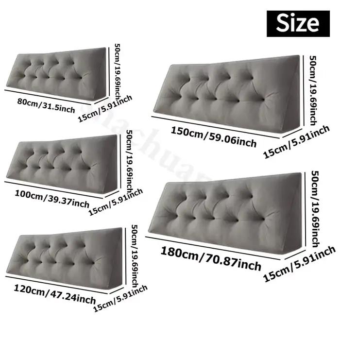Coussin de dossier triangulaire en polaire Cloud 2026 pour lit
