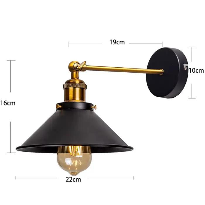 JOYINLED Style industriel américain applique escalier couloir chevet éclairage mural rétro décoratif fer applique murale E27 Base