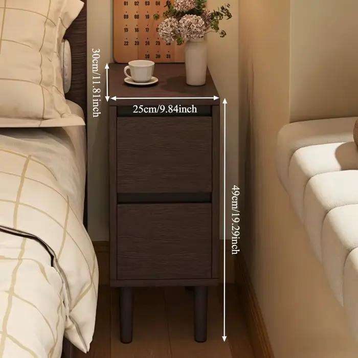 Table de chevet nordique, armoire de rangement pour la maison, meuble de rangement au sol pour chambre à coucher, petite commode de chevet