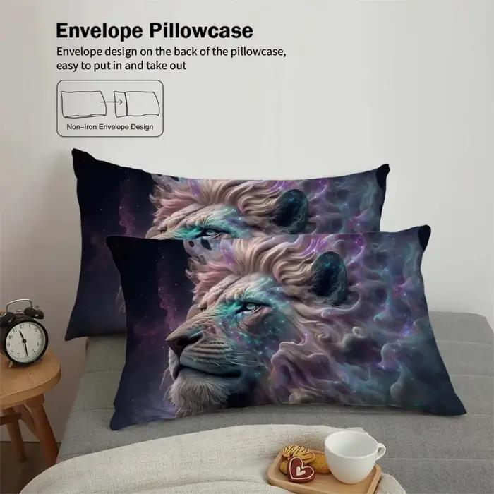 Parure de lit 3 pièces confortable et chaude en polyester mat 90 g/m2