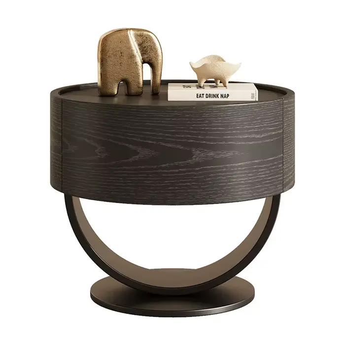 Table de chevet de luxe légère avec tiroirs pour chambre à coucher
