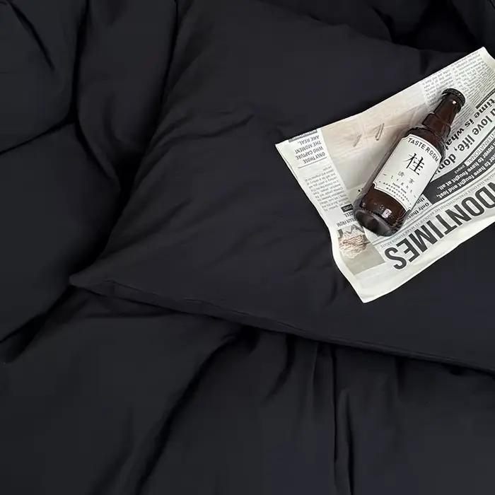Bonenjoy-Parure de lit 100% coton, ensemble de draps simples, queen size, king size, linge de lit respectueux de la peau