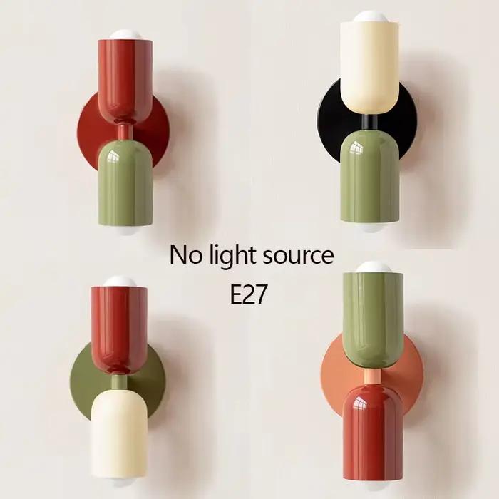 Lampe murale moderne multi-usages Marcon pour chambre, couloir, escalier, balcon, salle à manger – Éclairage simple en fer forgé E2
