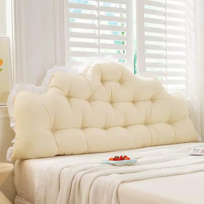 Coussin de tête de lit en dentelle, style nordique, ne nécessitant pas de démontage ni de lavage, protection lombaire pour tatami, sac souple
