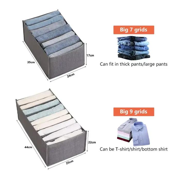 Placard organisateur de vêtements pantalons jean boîte de rangement armoire tiroir