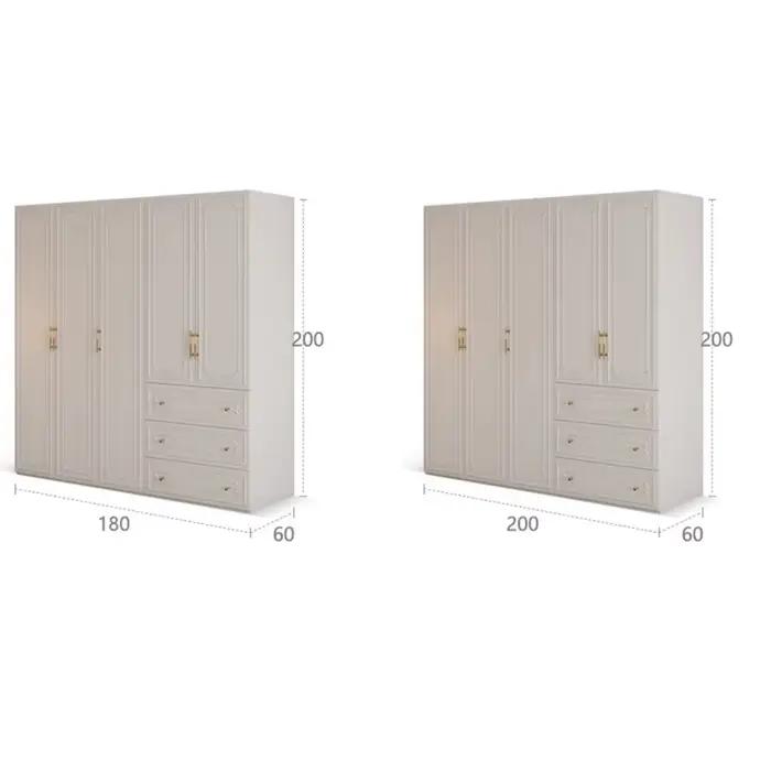 Dressing chambre armoires multifonctions étagères en bois grands