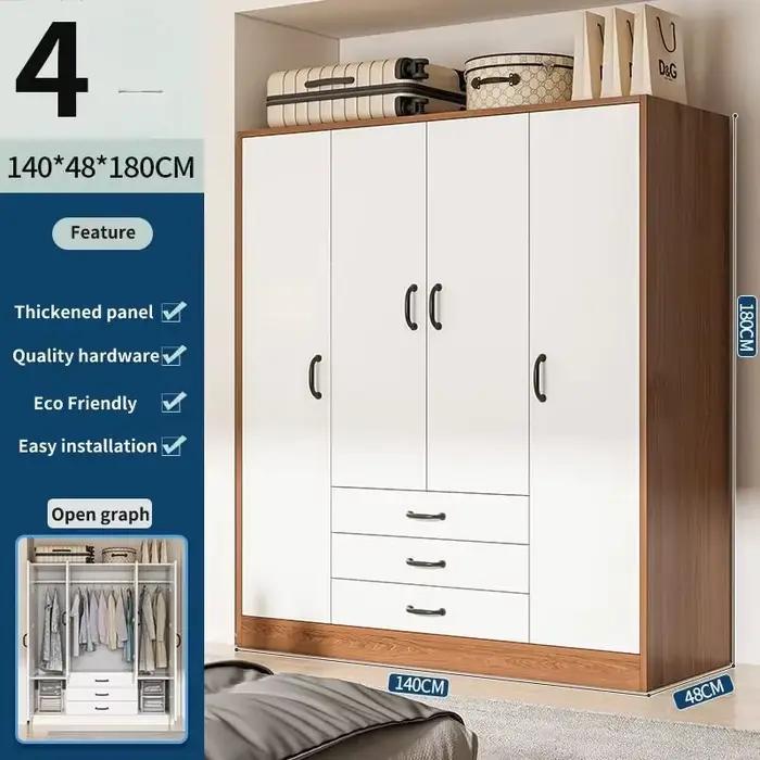 Armoire de chambre à coucher au design d'intérieur moderne