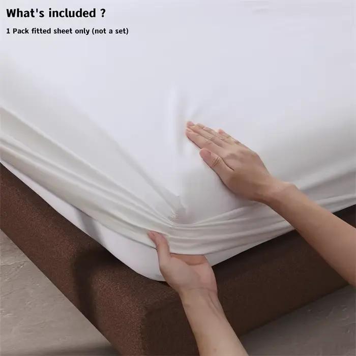 Drap-housse en coton avec bande élastique