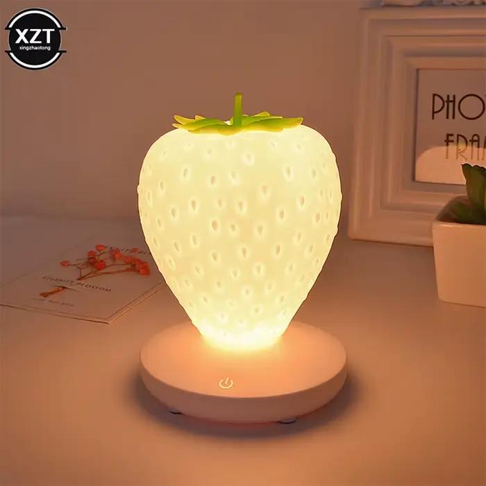 Lampe LED Harvey pour chambre à coucher, capteur tactile en silicone, aste par USB, veilleuse de chevet idyllique à intensité variable pour décoration de maison