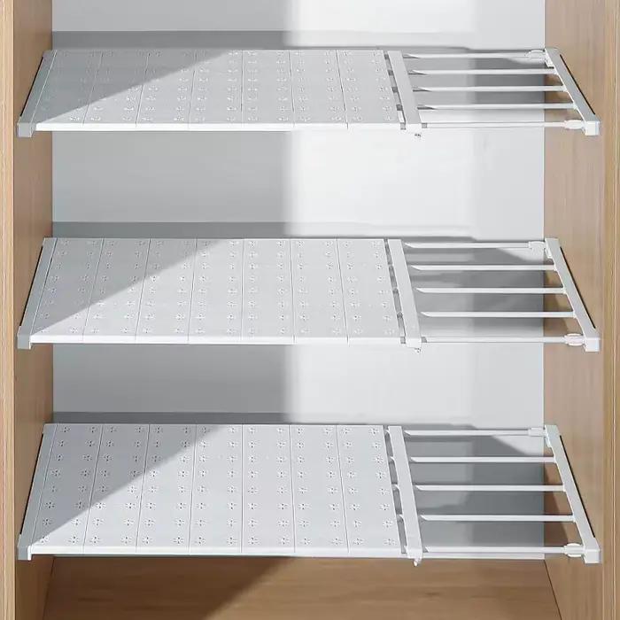 Étagères de rangement de garde-robe réglables