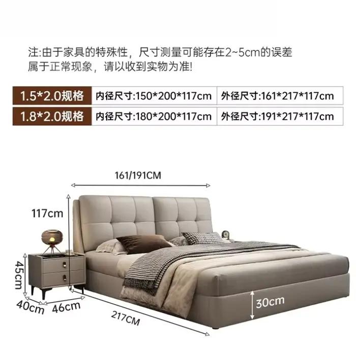 Reine rangement lit chambre King Size Double cadre moderne tête De lit luxe dormir Camas De dortoir accessoires pour la maison