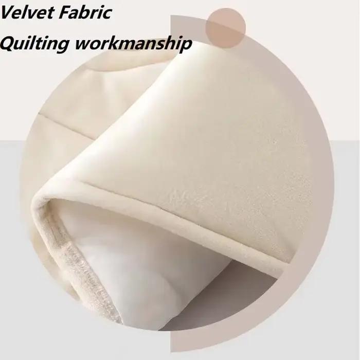 Housse de tête de lit matelassée en velours tout compris