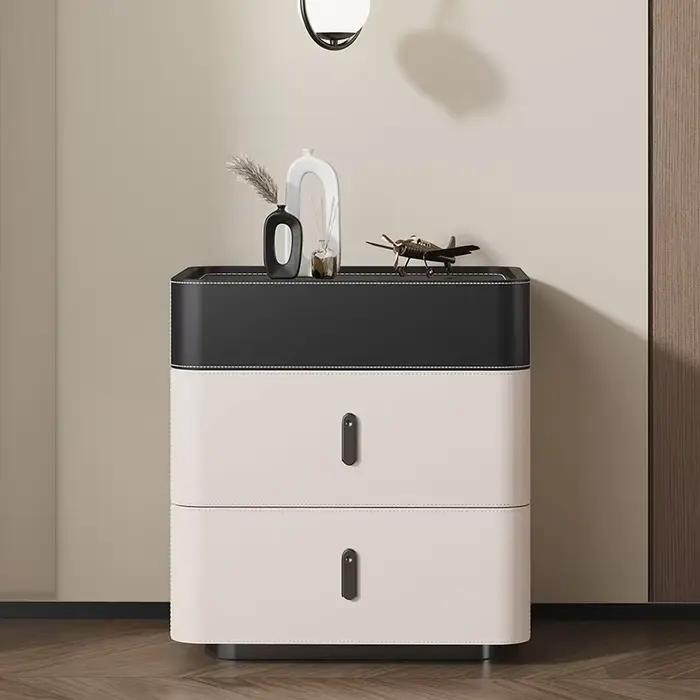 Tables de chevet Glamour, luxe, esthétique unique, simple, moderne, tendance, table de nuit, gain de place, meubles de chambre à coucher
