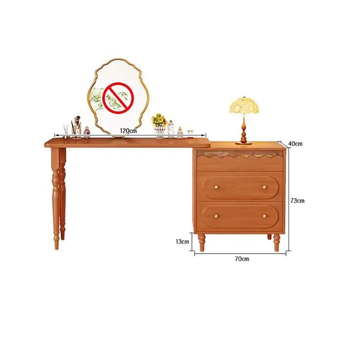Vintage milieu du siècle vanité Table esthétique à la mode classique français