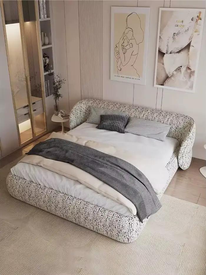 Lit double pour chambre à coucher