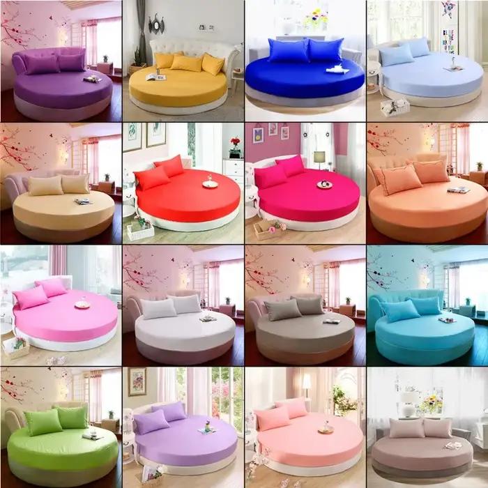 Drap-housse rond en coton