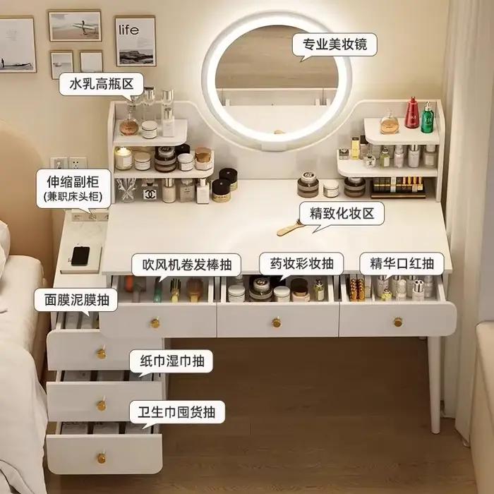 Commodes de maquillage nordiques pour filles
