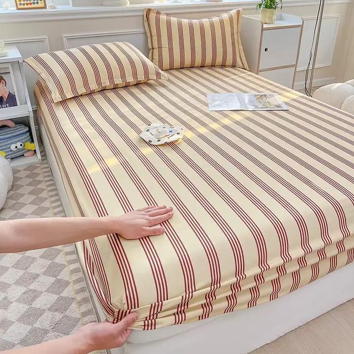 Un bonnet de lit une pièce imprimé (sans taie d'oreiller) housse de matelas couverture complète anti-poussière