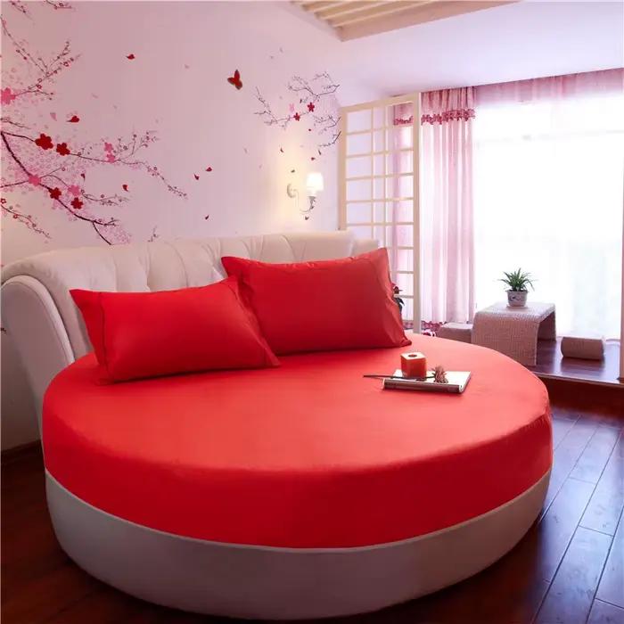 Drap-housse rond d'hôtel avec bande élastique