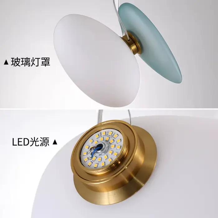 Lampe LED Suspendue en Forme de Galets de Verre, Luminaire Décoratif d'Nik, Idéal pour une Chambre à Coucher, une Cuisine ou un Café