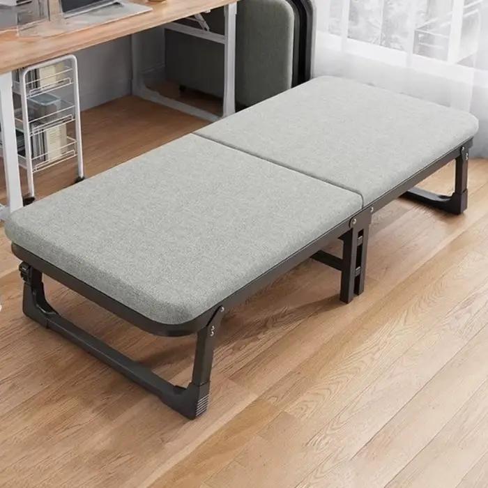 Pieds rembourrés lit pliant cadre minimaliste nordique couchage lit
