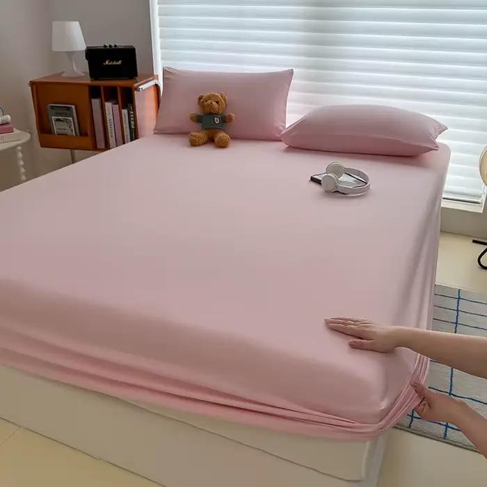 Drap-housse délavé avec bandes élastiques