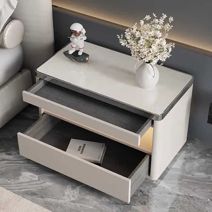 Table De chevet De luxe italienne à la mode, rangement moderne, Tables De chevet simples, qualité délicate, meubles De chambre à coucher