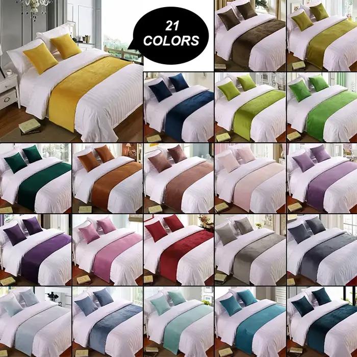 Chemin de lit en velours de luxe de Style européen