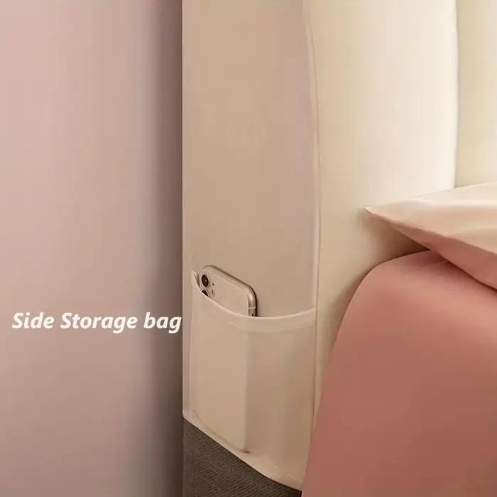 Housse de tête de lit matelassée en peluche courte de haute qualité