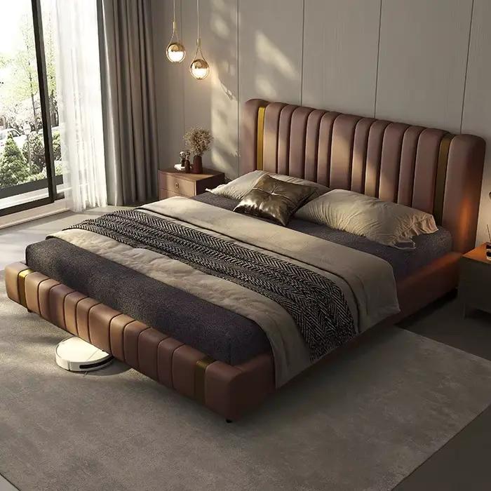 Lit double unique pour chambre à coucher