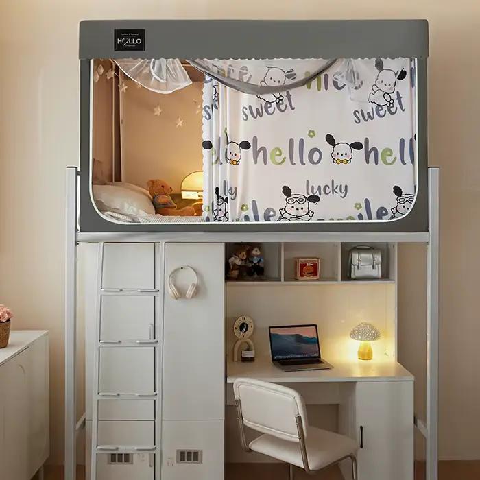 Moustiquaire de lit pour dortoir étudiant avec support intégré