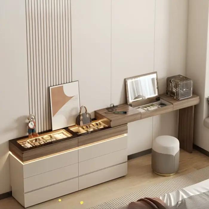 Chambre moderne coiffeuse fleurs femmes filles confortable