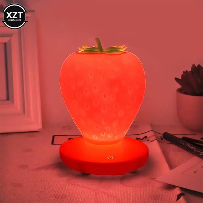 Lampe LED Harvey pour chambre à coucher, capteur tactile en silicone, aste par USB, veilleuse de chevet idyllique à intensité variable pour décoration de maison