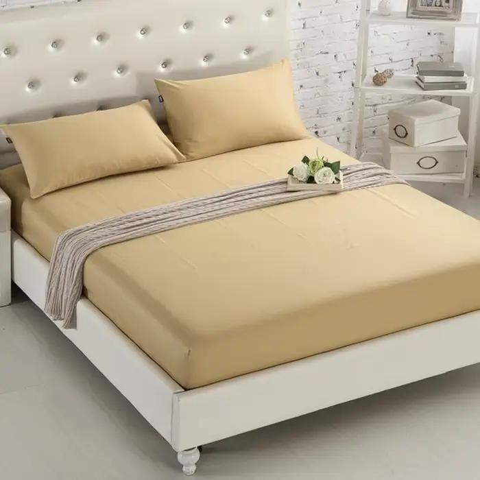Drap-housse de couleur unie avec bande élastique