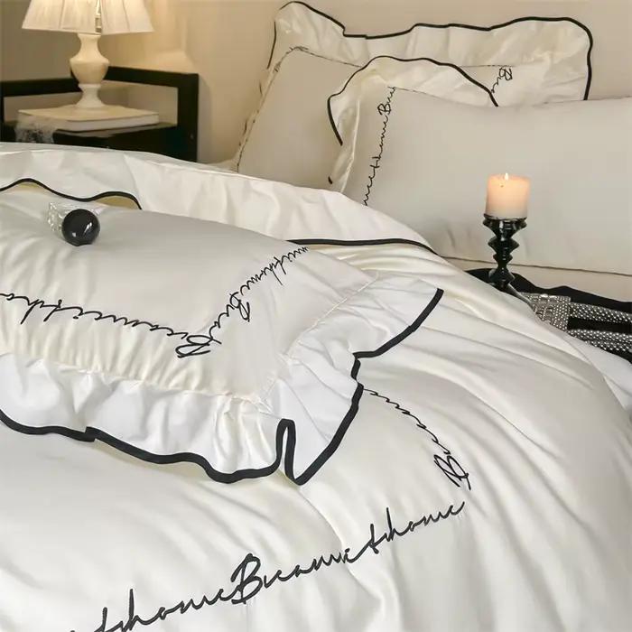 Parure de lit de luxe en coton égyptien