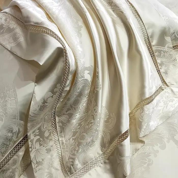Parure de lit de luxe en brocart Jacquard et coton égyptien
