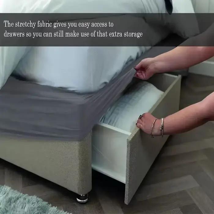 Housse de sommier extensible pour lit Queen Size
