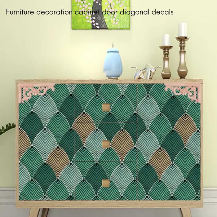 Décoration murale de meubles en bois sculpté