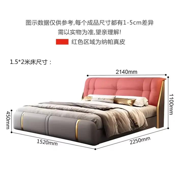 Tête de lit capitonnée de luxe pour lit Queen Size