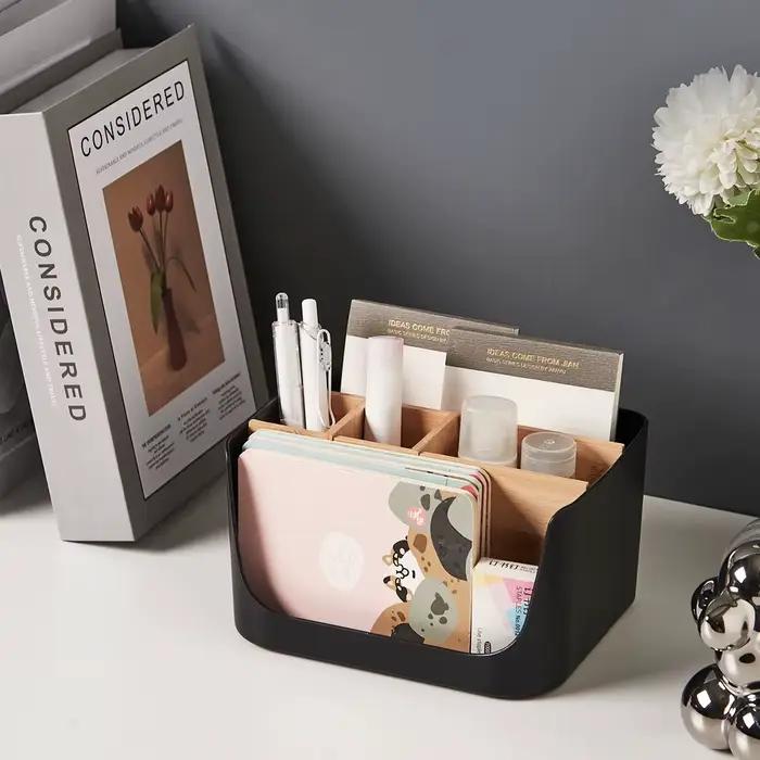 Boîte de rangement en bambou et en bois
