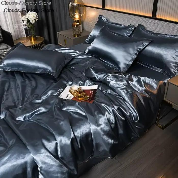 Parure de lit de luxe en mélange soyeux de mûrier