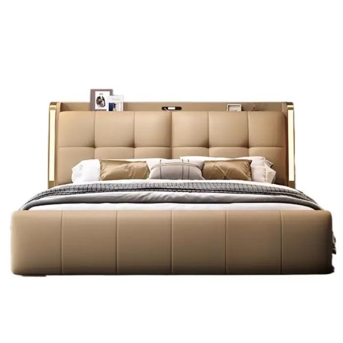 Lit Double minimaliste multifonctionnel moderne